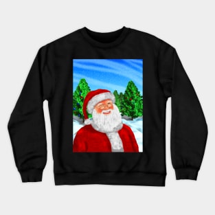 Winking Santa Crewneck Sweatshirt